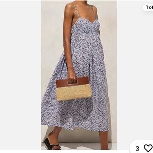 Jcrew Cotton voile empire waist dress in poppy print size M new with tags